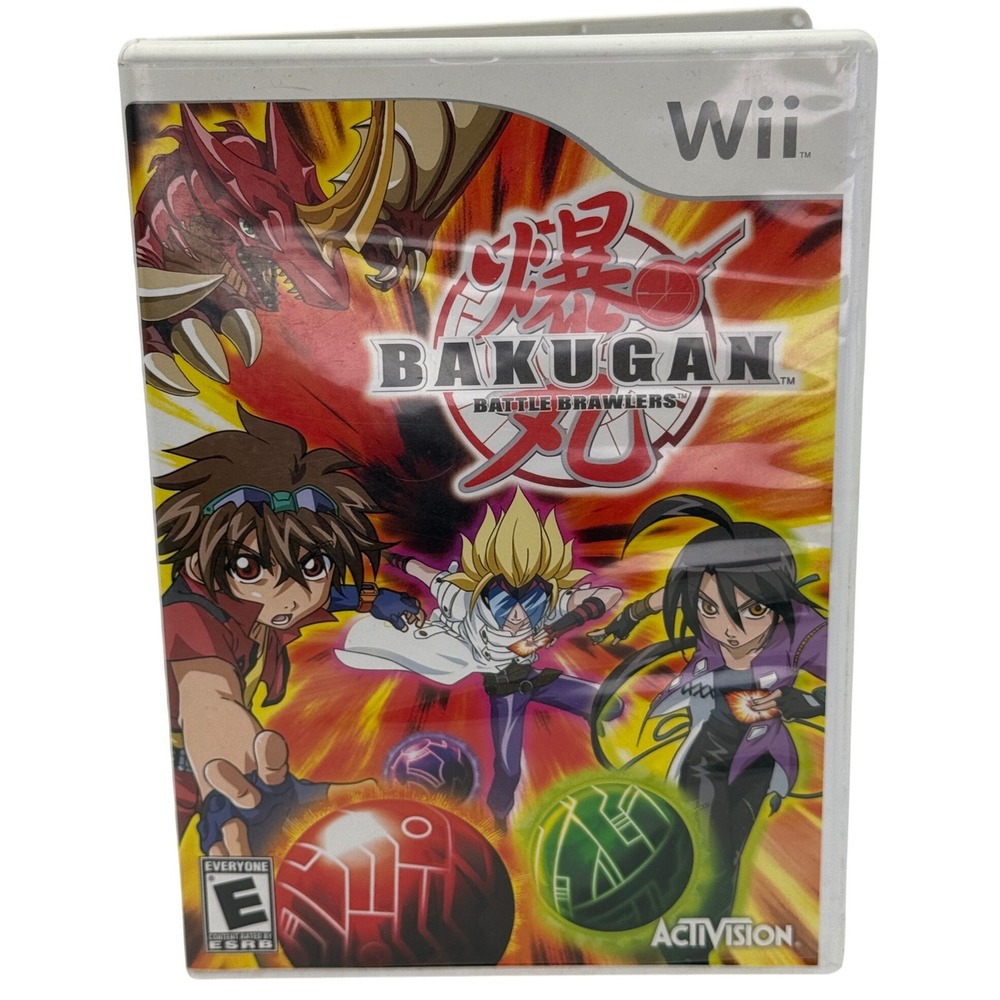 Bakugan Battle Brawlers Nintendo Wii Activision 2009 Game Disc and Case